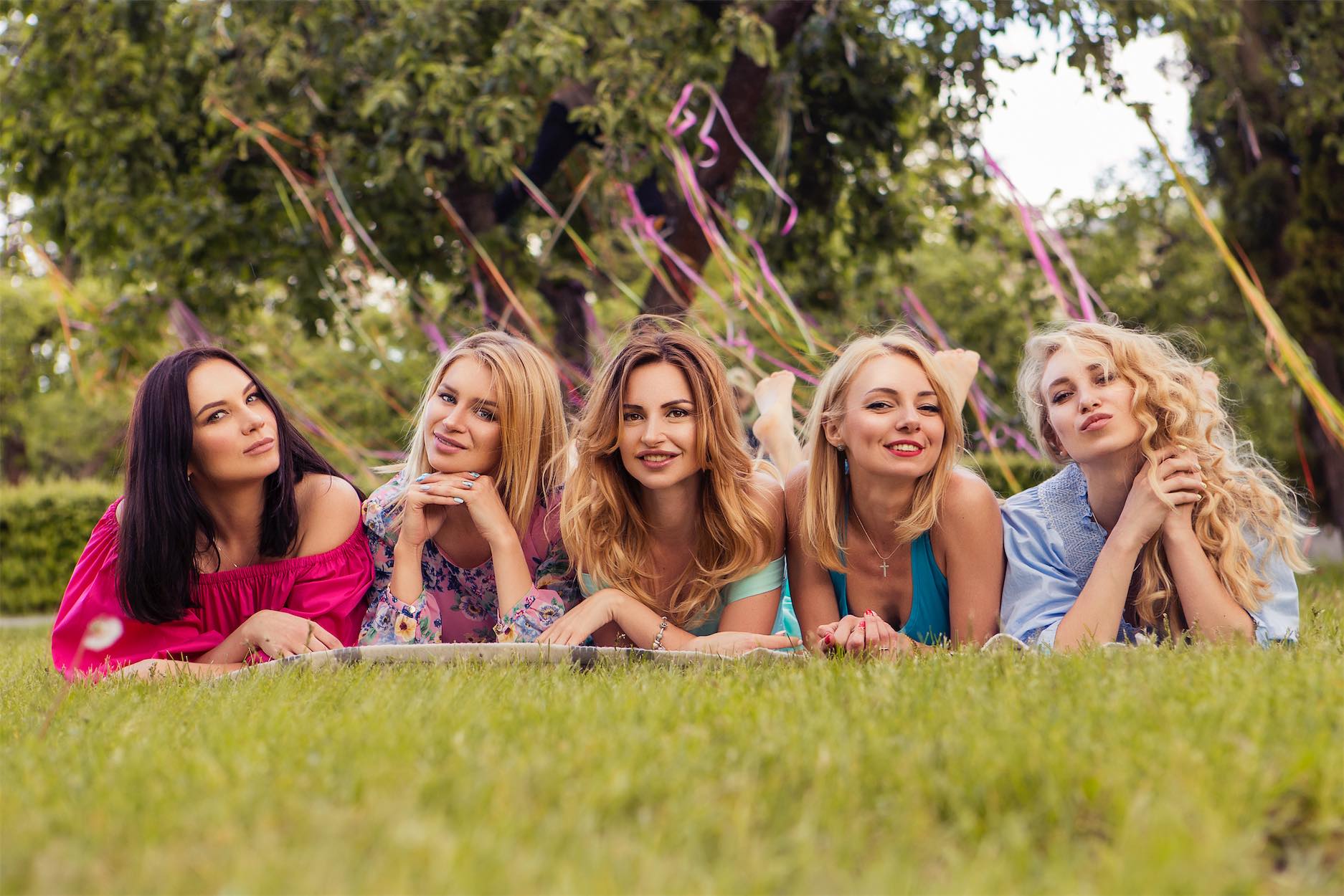 bachelorette party decorations for a glamping trip